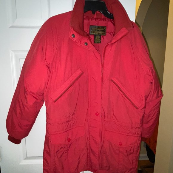 Vintage Eddie Bauer Goose Down Winter Coat Men's Size Small, Red. - Picture 11 of 13